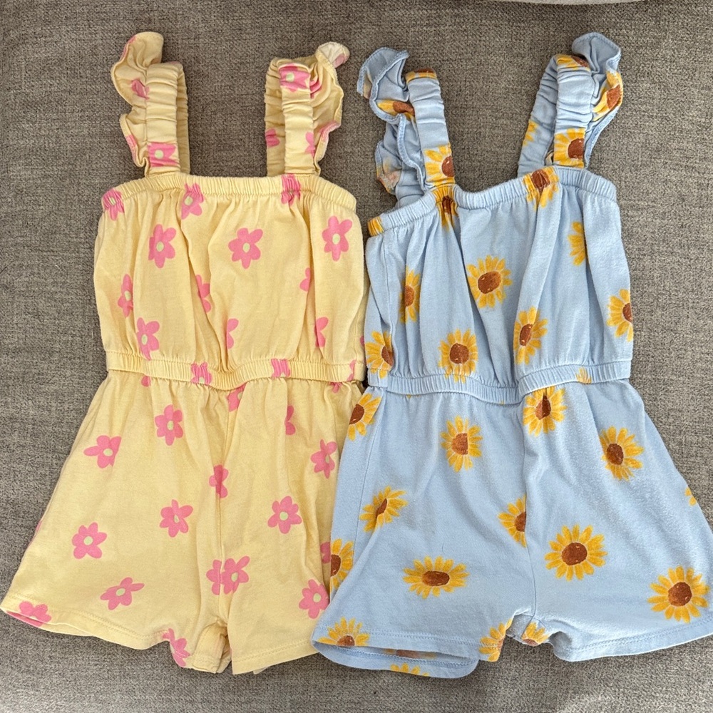 Floral Kids Romper Set (2T)